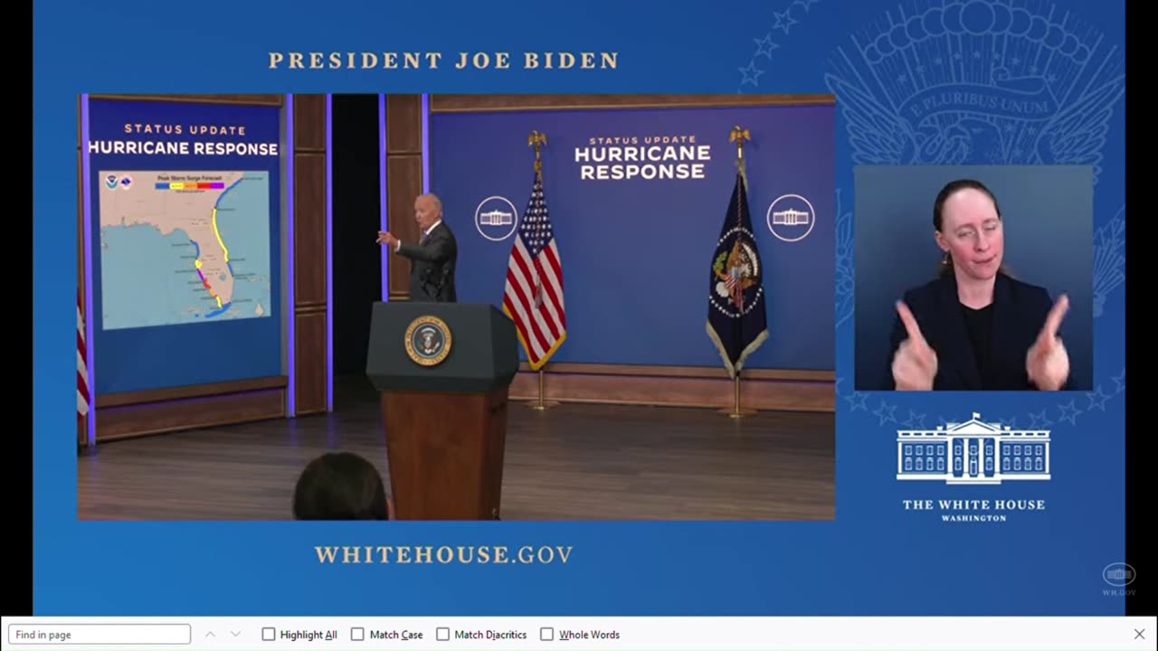 Joe Biden angrily storms off stage when asked if he'd spoken to Trump about the hurricane relief