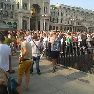 Milan, Italy: Massive Protests Against Vaccine Passports, Lockdowns on 7-24-21