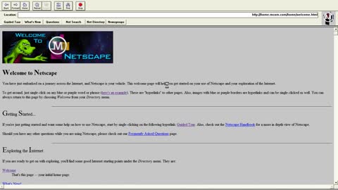 Netscape Navigator 0.91 (10/1994) on Windows XP!