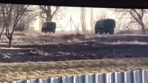 Convoy of the Russian army retreating village makasaki,chernihiv,Ukraine