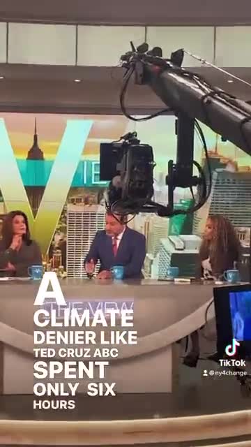 Ted Cruz INTERRUPTED by Climate Protesters during his Interview on THE VIEW.