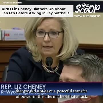 RINO Liz Cheney Blathers On About Jan 6th Before Asking Milley Softball Questions