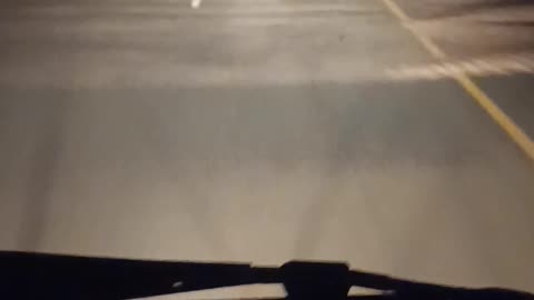 Sand running on road dangerous