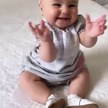 Cute little adorable baby girl