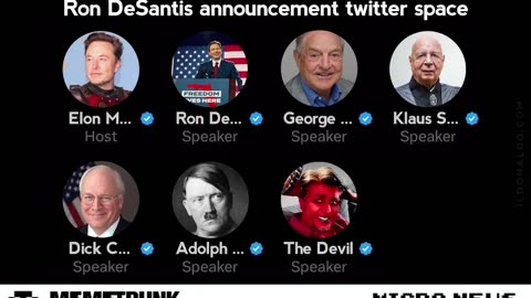 Ron DeSntis announcement Twitter space