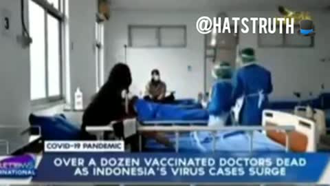 A dozen fully vaccinated doctors have died in Indonesia.