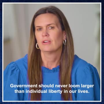 Sarah Huckabee Sanders says no to Covid Hysteria