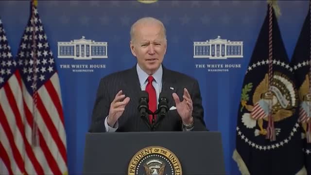 Ouch. Biden reads "end of quote" off of the teleprompter.