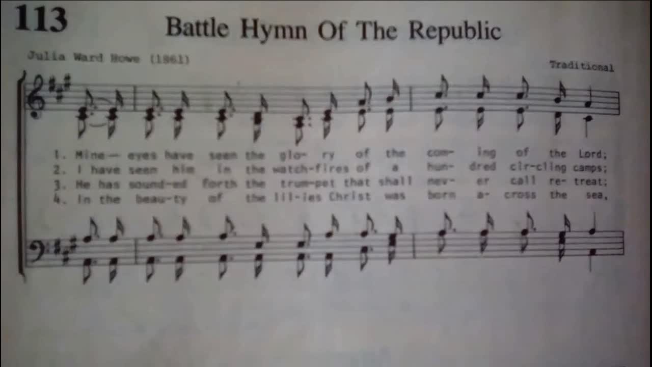 The Battle Hymn of The Republic for Jazz Trio