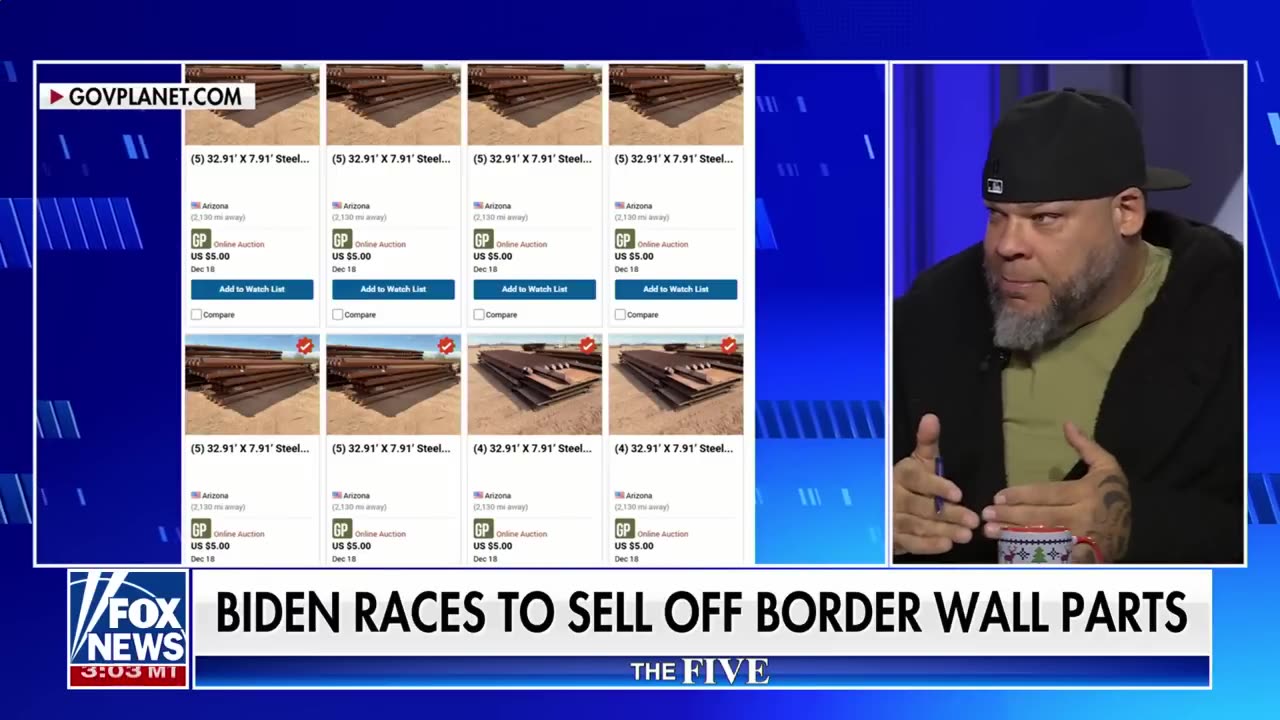 'The Five' Biden launches a border wall fire sale