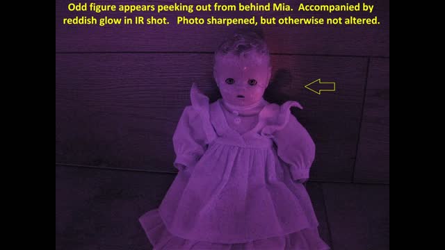 Haunted Doll "Mia"; shows spirit in infrared shot, eyes move, very active!