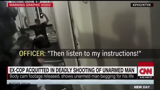 White man shot and killed by the police at a hotel.