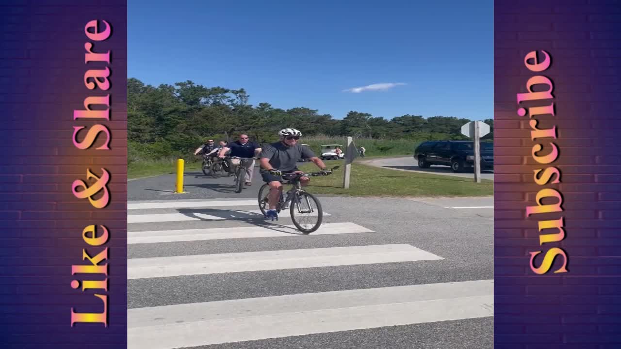 NOW - Biden falls off bike on Delaware ride with Jill.