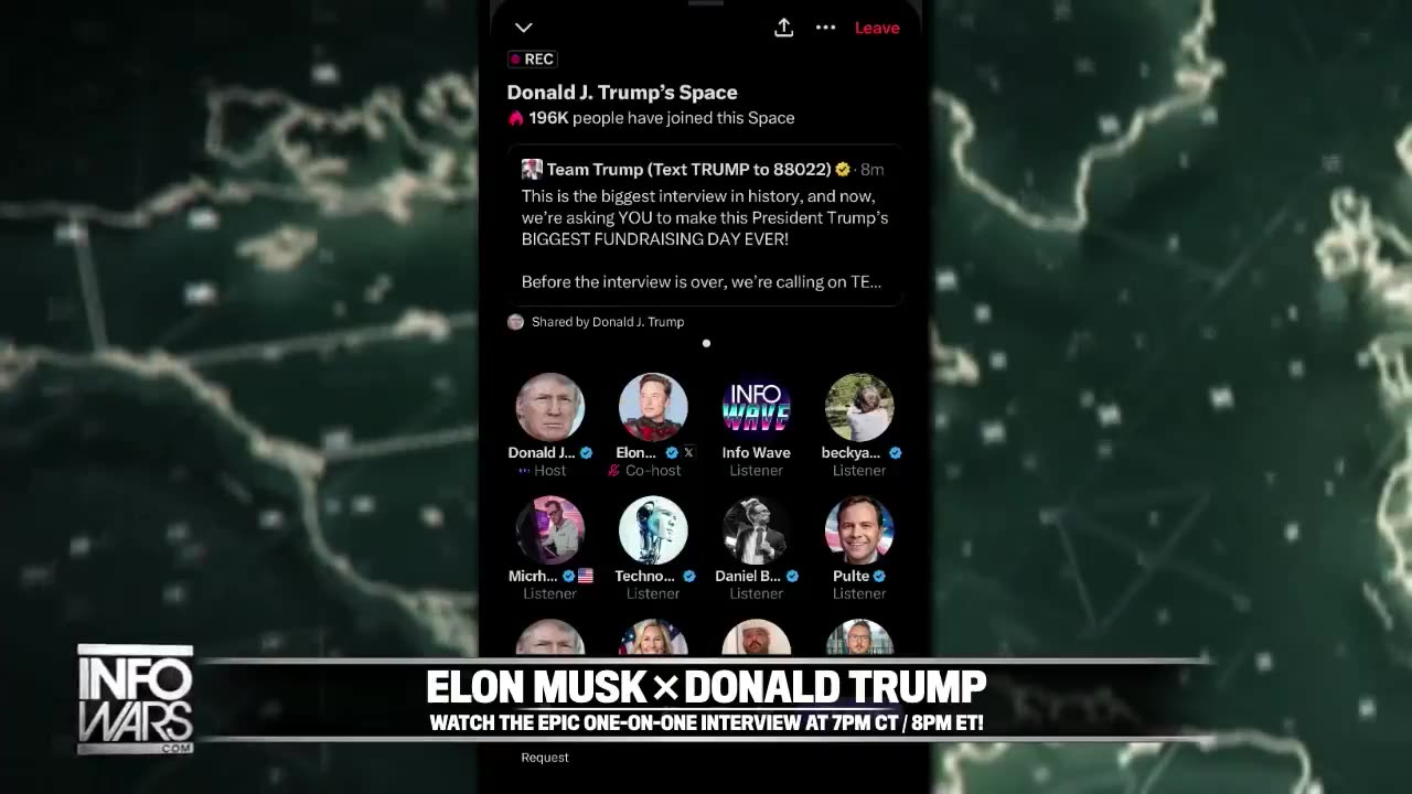 President Trump with Elon Musk on X: Elon Musk Reports Massive DDOS ATTACK On X Servers