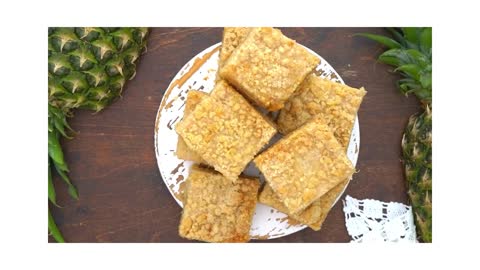 Pineapple Coconut Crumb Bars Dessert