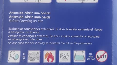 Airbus A320 cartão de instruções-safety instructions cards