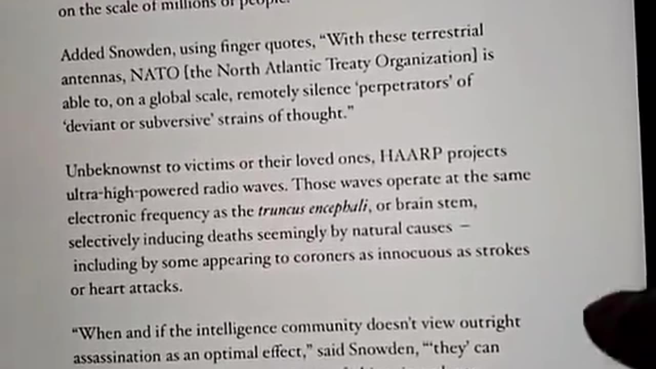 HAARP'S GLOBAL ASSASSINATION AGENDA