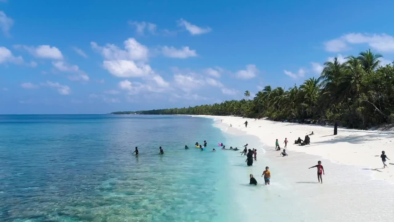 Children playing on the beach