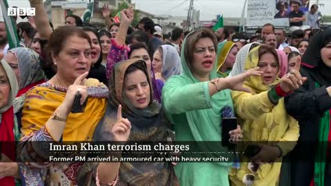 Ex-Pakistan PM Imran Khan appears in court on terrorism charges