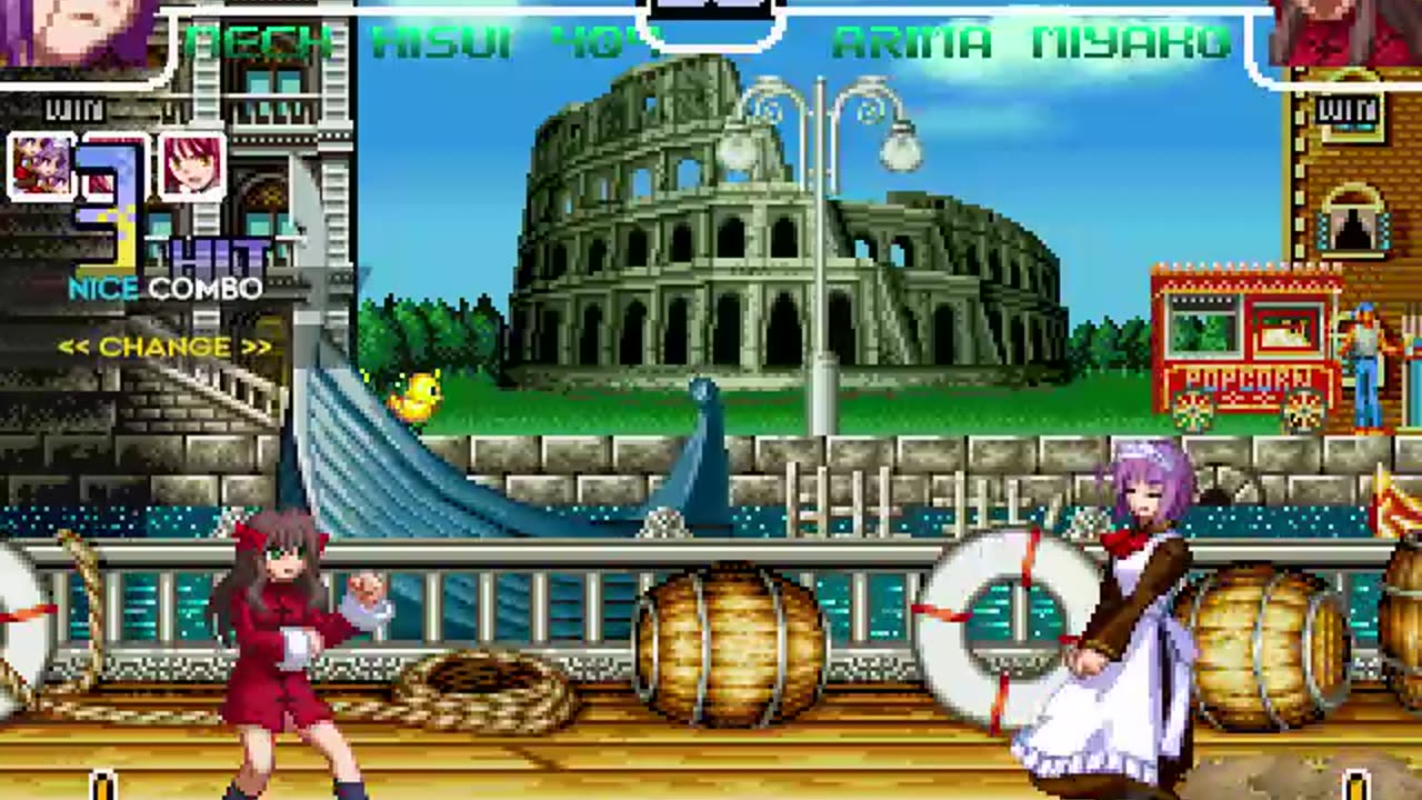 Hisui, Kohaku, Mech Hisui, and the fleet (Me) vs Miyako