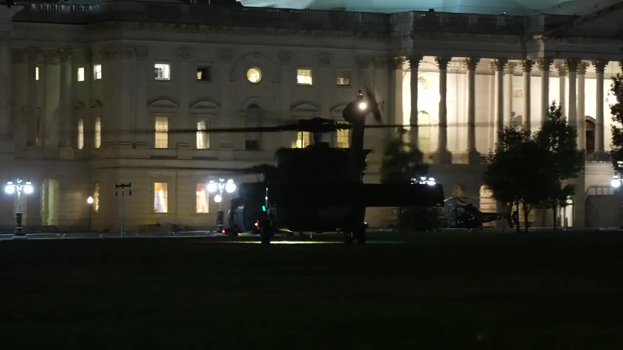 Military & Police Helicopters hold readiness exercises at the US Capitol