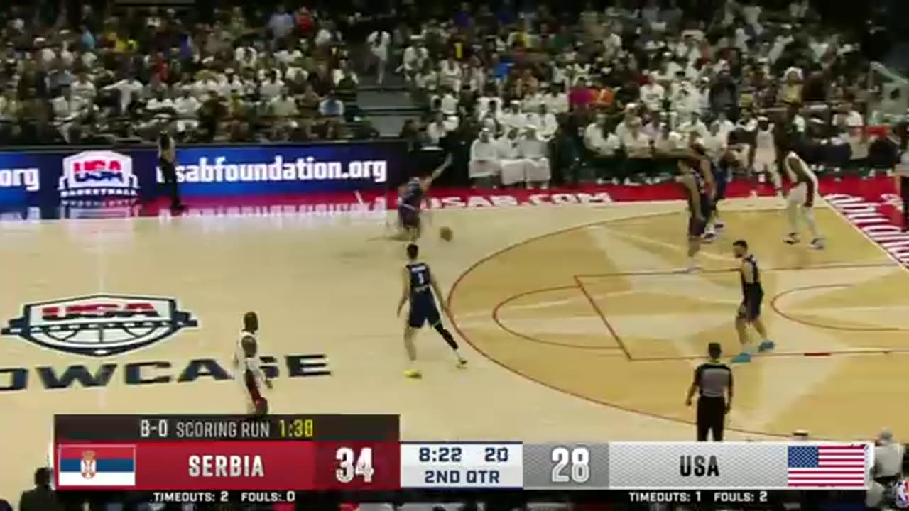 USA Vs SER nba highlights