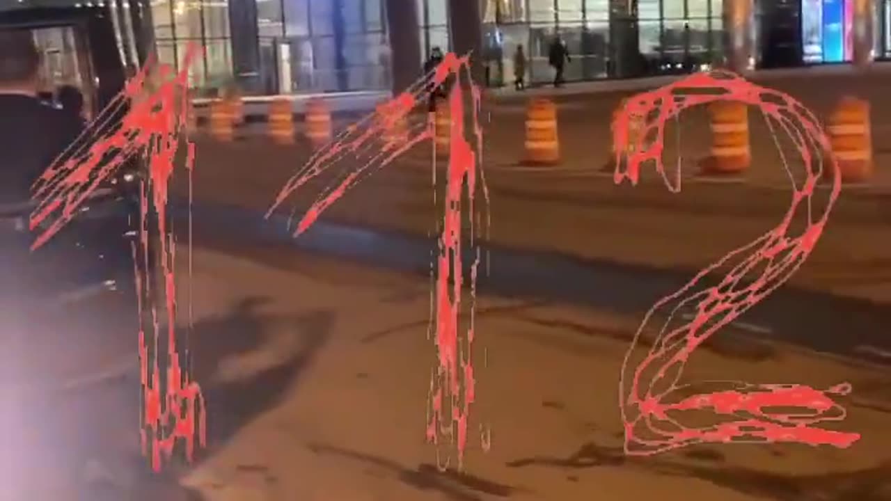 one video from the ISS attack on Russia