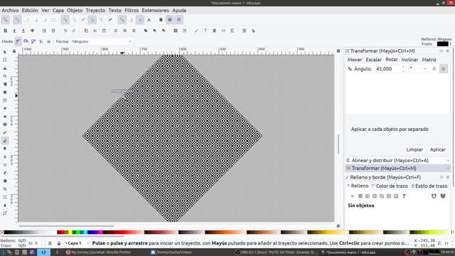 Inkscape: Patrones geométricos - 001