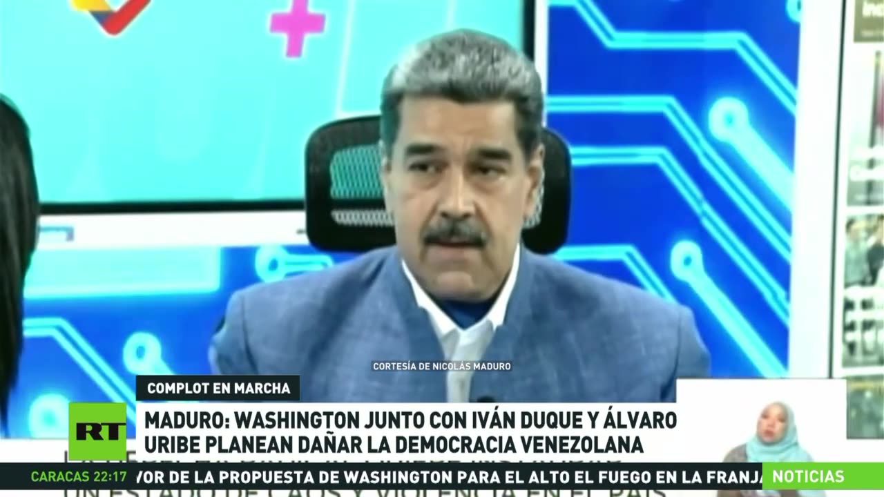 Maduro acusa a EE.UU. y a expresidentes colombianos