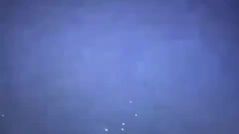 Around 60 unidentified flying objects were spotted in the skies above Palmdale, California.