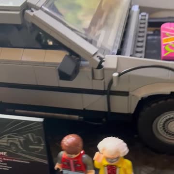Lego DeLorean car