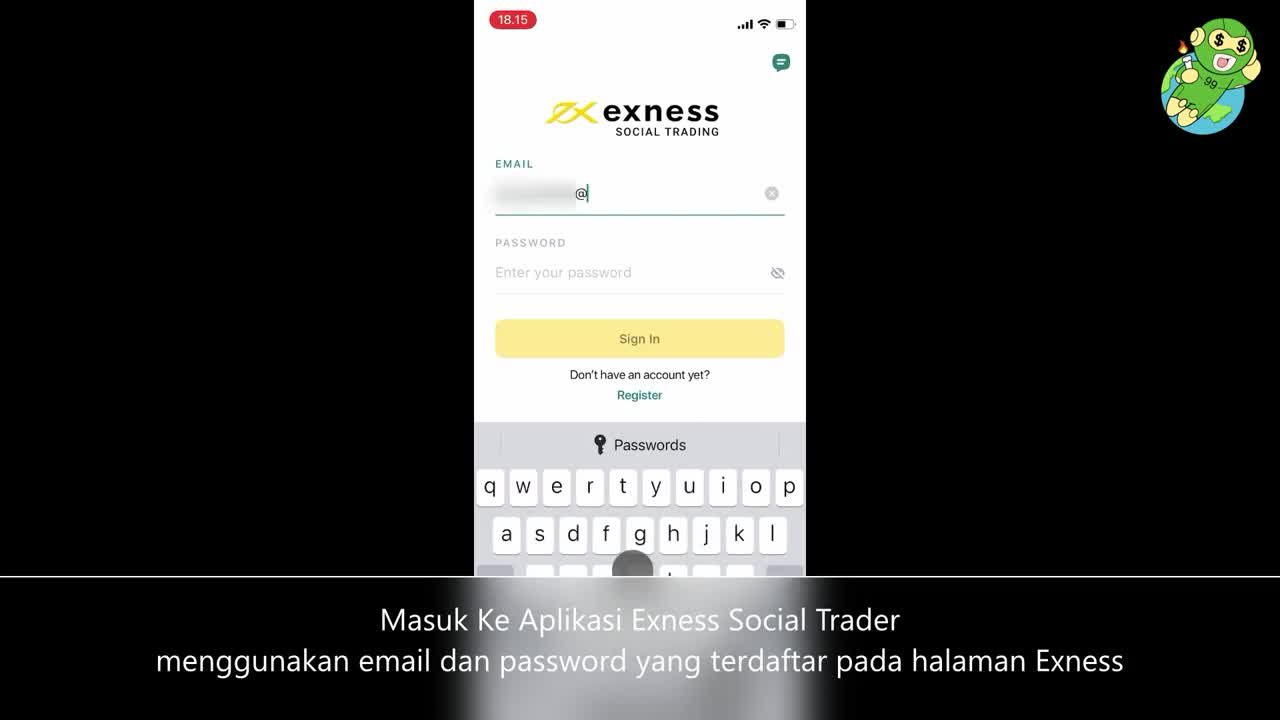 Tutorial deposit TP99 melalui Aplikasi Exness Sosial Trading