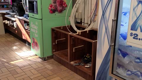 Gas station. Confused.