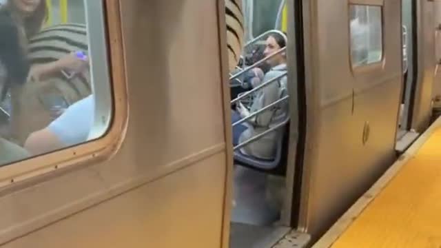 You don't have to see anything in new york subway station.