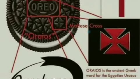 Satanic images on Orio cookie