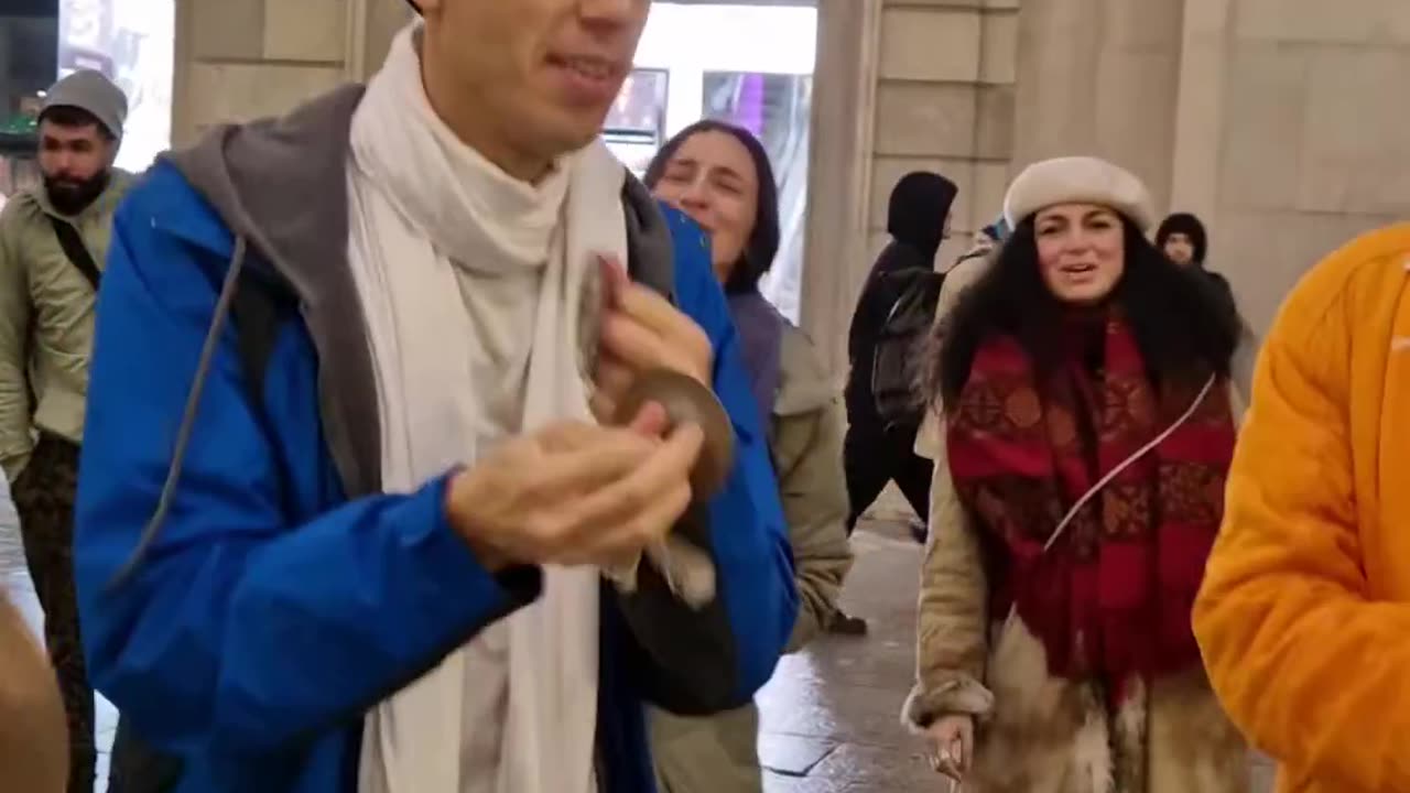 Harinam Sankirtan in Barcelona, Spain December 2024