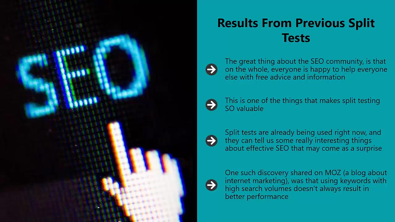 SEO - What We Know and What Split Testing Has Shown Us