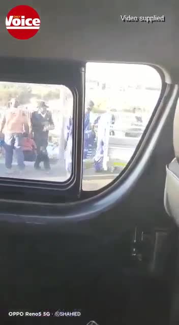 Motorists loot crashed delivery van