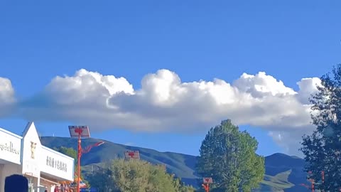 blue sky and white clouds