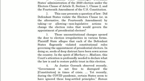 State of Texas v Pennsylvania Georgia Wisconsin Michigan Elector Clause