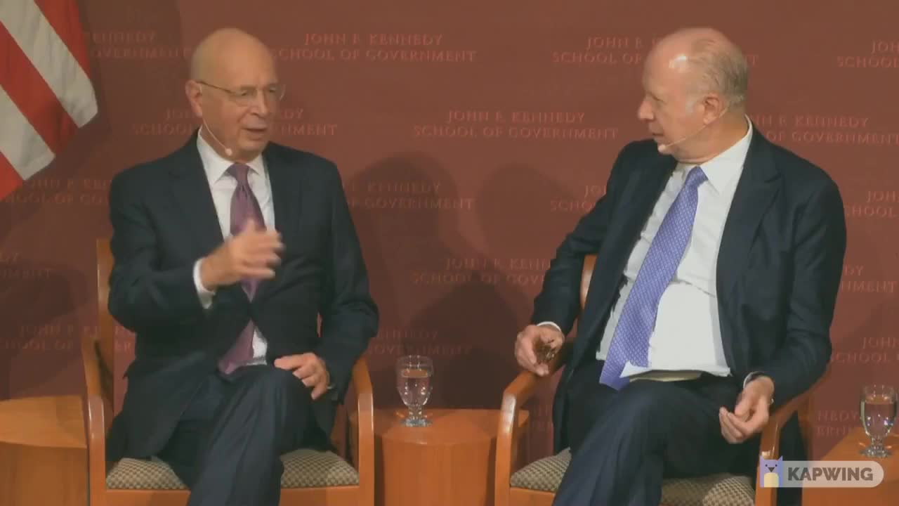 Klaus Schwab: "What we are very proud of, is that we penetrate the global cabinets of countries