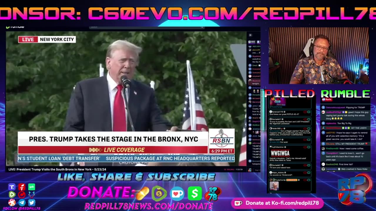 BRONX RALLY- New York’s Favorite Son & America’s Last Great Hope on Red Pill News Live