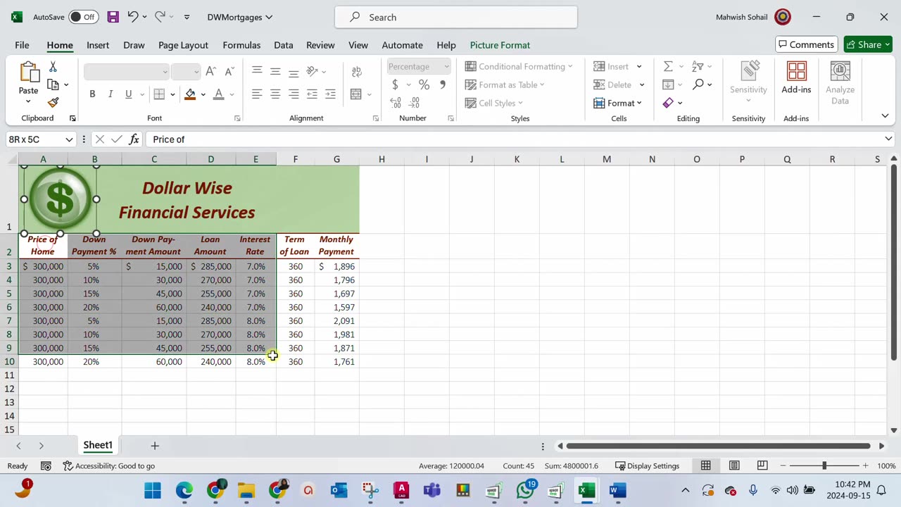 Excel Level 01 | Chapter 05 | Assessment 05