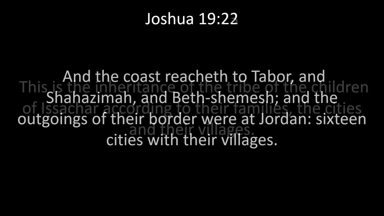 KJV Bible Joshua Chapter 19