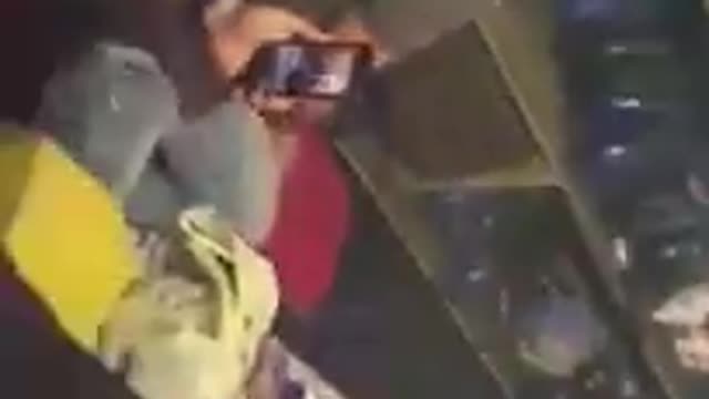 Fan smashes tv in rage