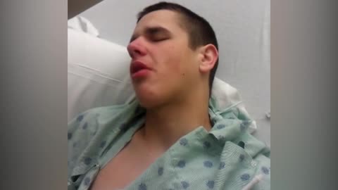 This Post-Surgery Teen Thinks His Shirt Is A Burger, And Tries To Eat It