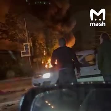 Dugin at the location where his daughter was assassinated.