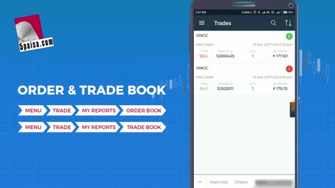 Monitor Your Order And Trade Book Online With 5paisa Trading App