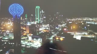 Dallas Texas Reunion Tower Christmas light show