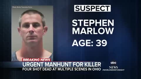 Manhunt underway for suspect after 4 people fatally shot